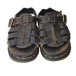 Dr. Martens Docs Chunky Brown Leather Fisherman Sandals Women’s 6 (READ)